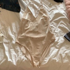 Velvet body suit